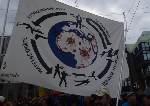 Rüstungsexport sind eine wesentliche Ursache, dafür dass Menschen zu Flüchlingen werden