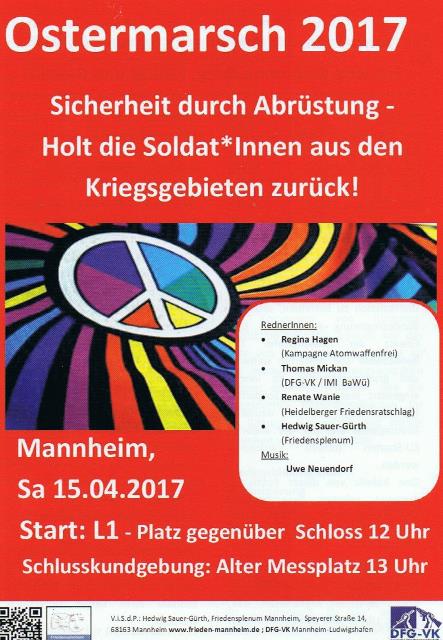 Ostermarsch Mannheim 2017