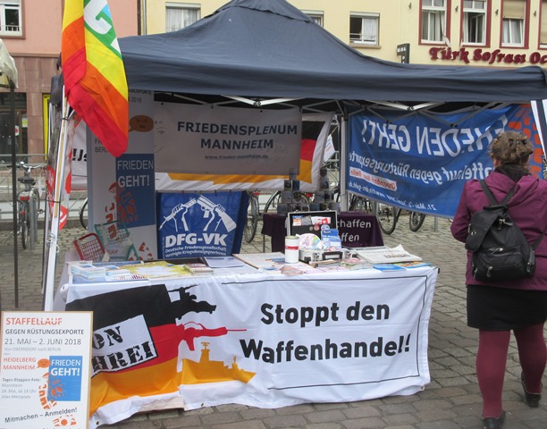 DFG-VK und Friedensplenum bei DGB-Mai-Fest 2018