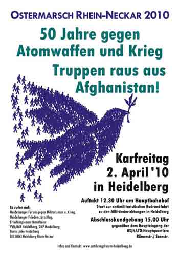 Plakat Ostermarsch Rhein-Neckar 2010