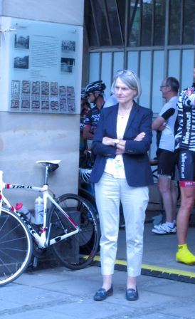 Bürgermeisterin Freundlieb beim Pacemakers-Empfang am  1.8.2015 in Mannheim