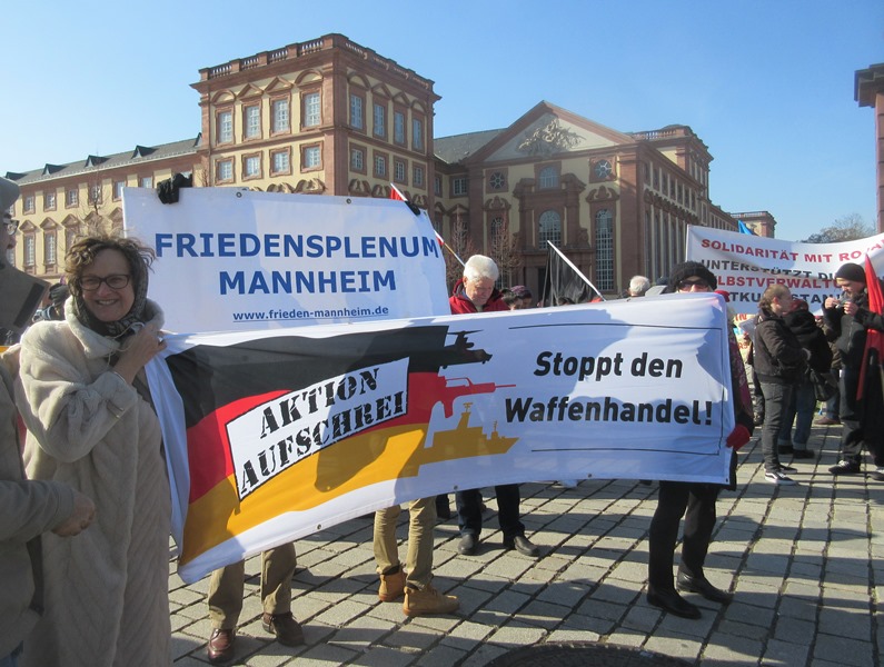 Demo gegen Rüstungsexporte und Erdogans Krieg gegen Nordsyrien